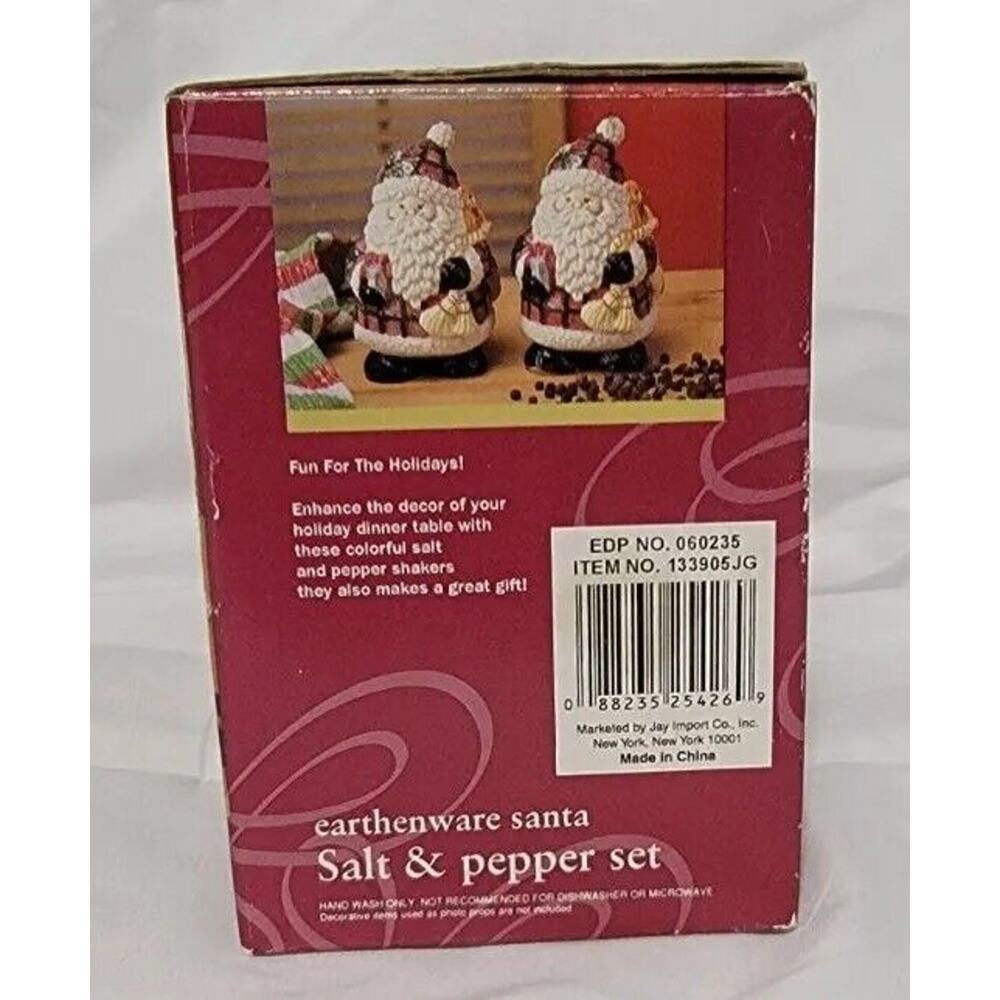 Christmas Santa Salt and‎ Pepper Shakers Classic Solutions Jay Import 4" - Picture 14 of 16